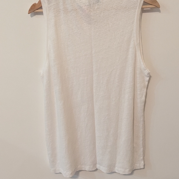 Vineyard Vines Linen White Sleeveless Tank Top New With Tags - Picture 12 of 12